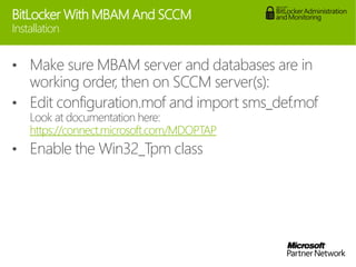 Managing bitlocker with MBAM | PDF