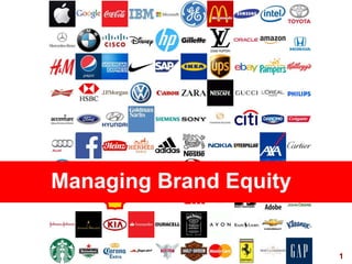 1
visit: www.studyMarketing.org
Managing Brand Equity
 
