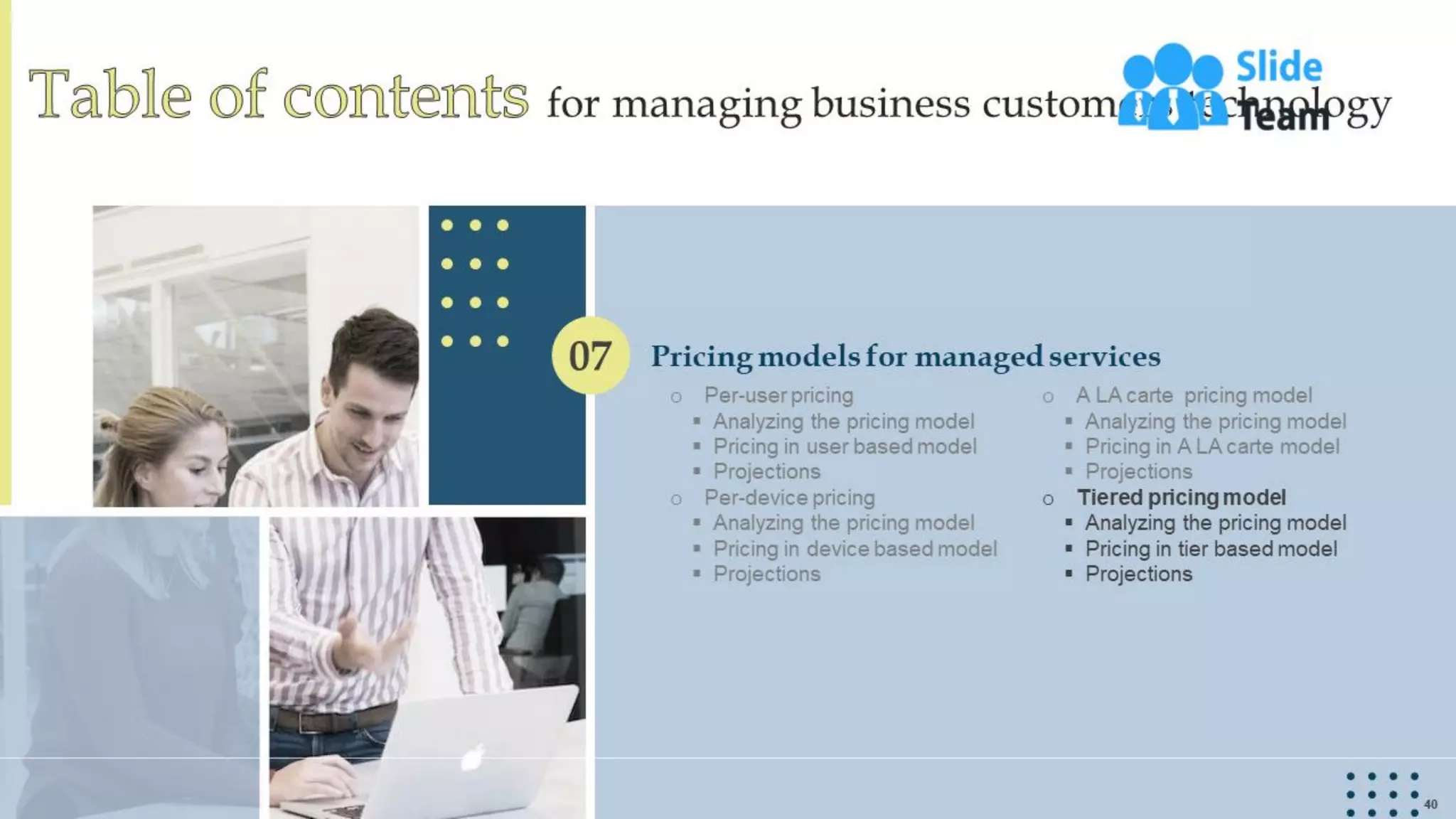 Managing Business Customers Technology Powerpoint Presentation Slides