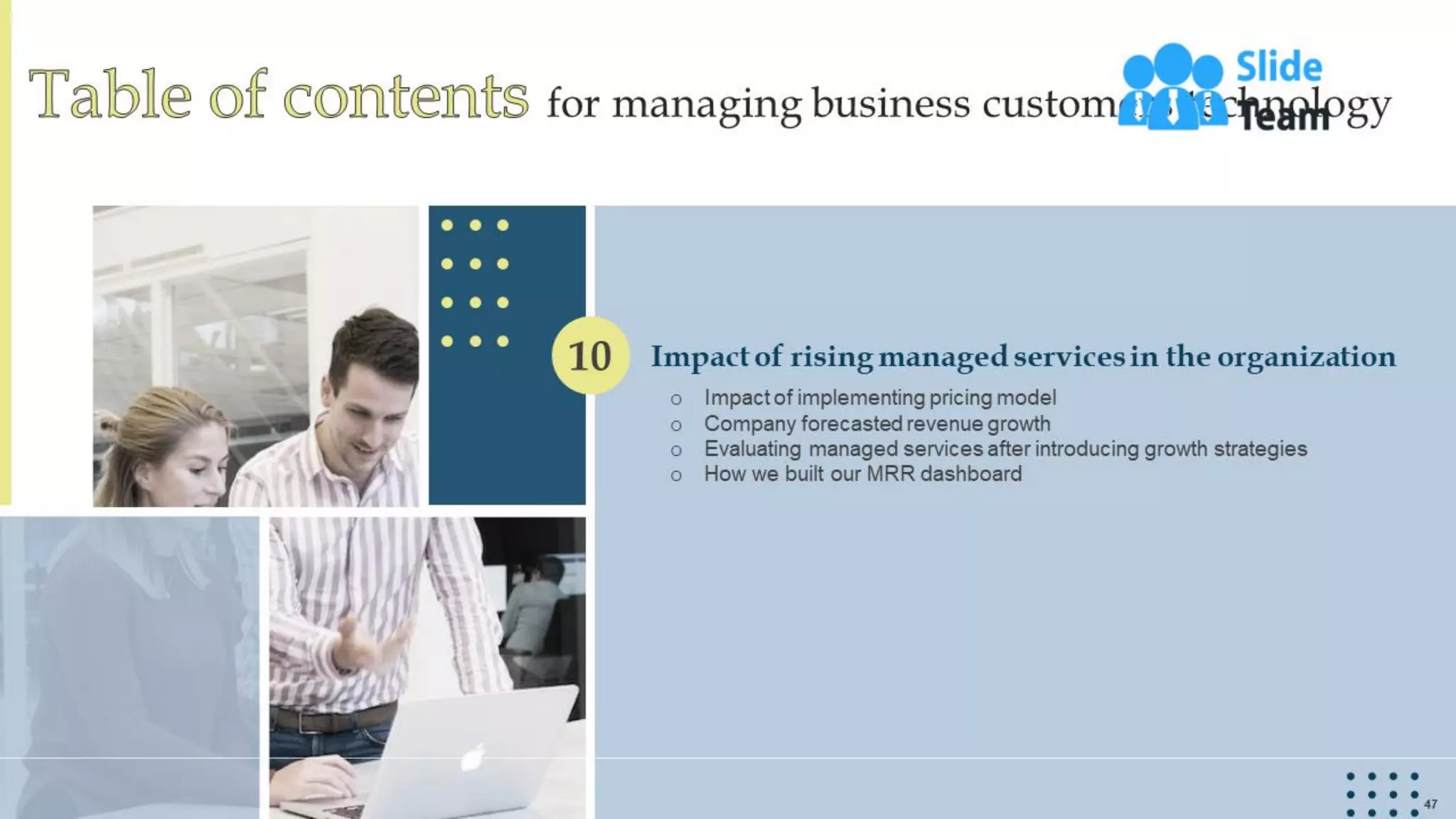 Managing Business Customers Technology Powerpoint Presentation Slides