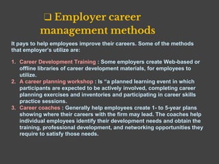 Managing careers & retention 3 | PPTX