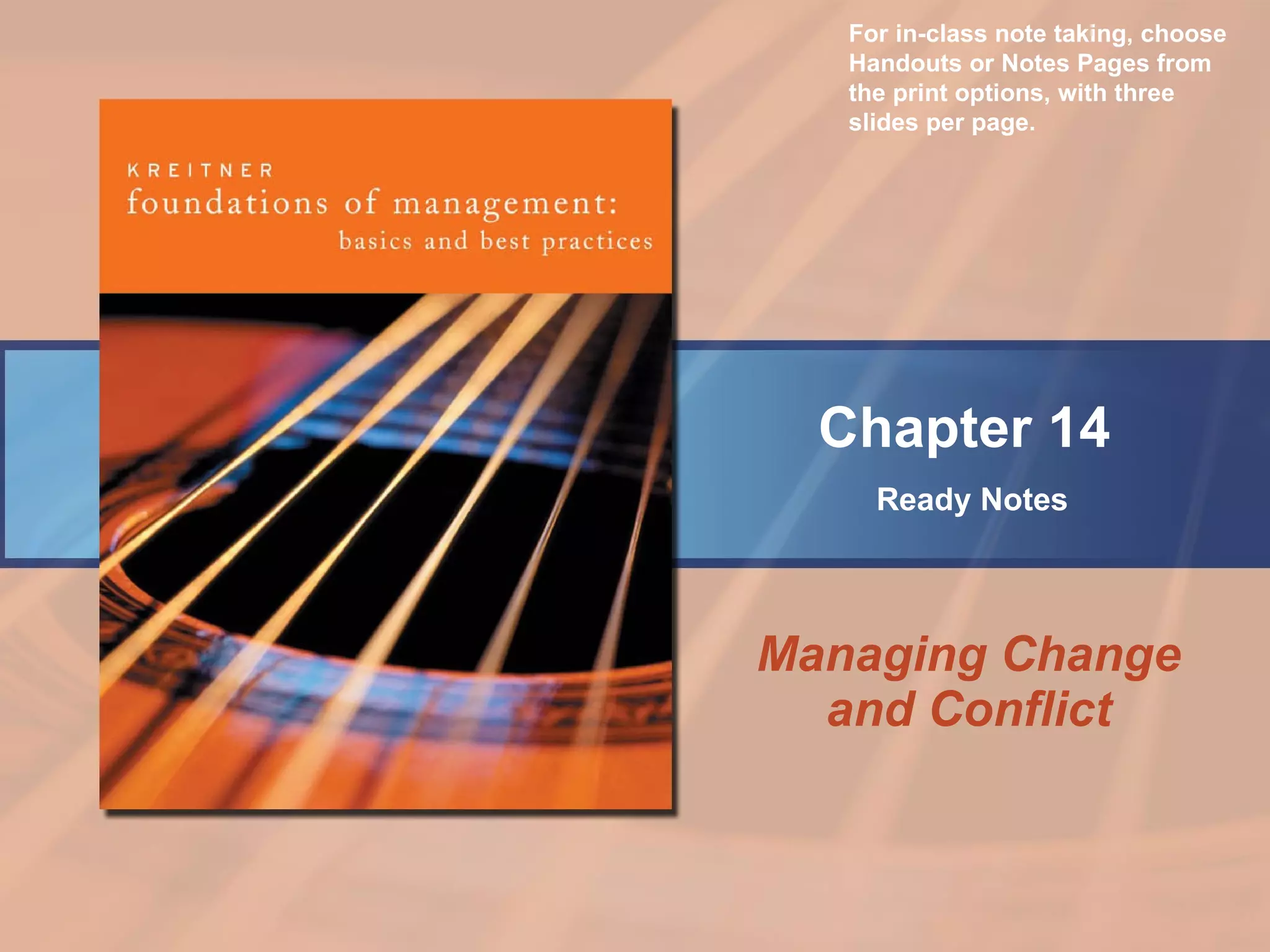 Managing Change & Conflict | PPT