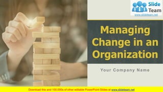 Managing
Change in an
Organization
Your Company Name
 