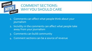 Managing Comment Sections | PPTX