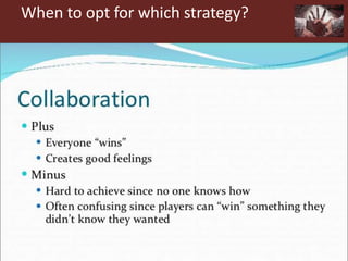 When to opt for which strategy?
 