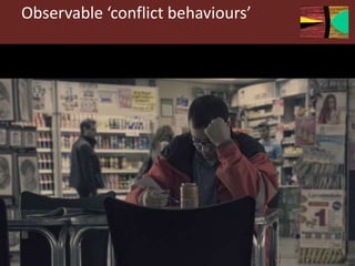 Observable ‘conflict behaviours’
 