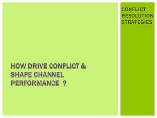 CONFLICT
RESOLUTION
STRATEGIES
 