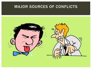 MAJOR SOURCES OF CONFLICTS
 