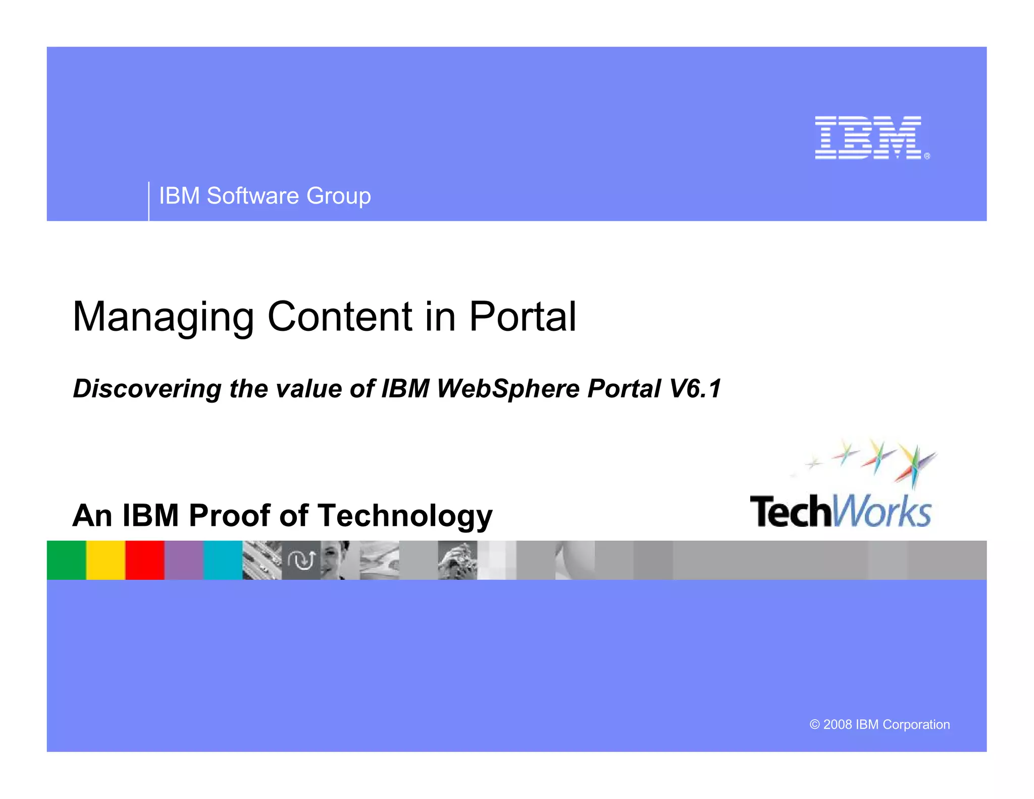 Managing Content In Portal Wcm