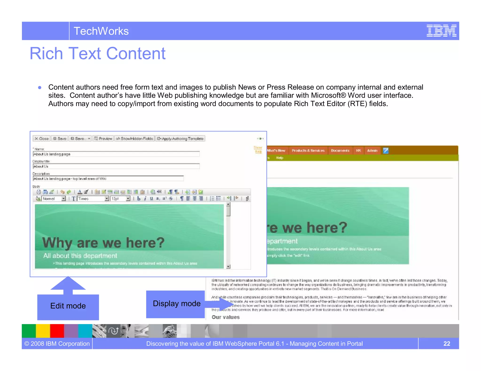 Managing Content In Portal Wcm