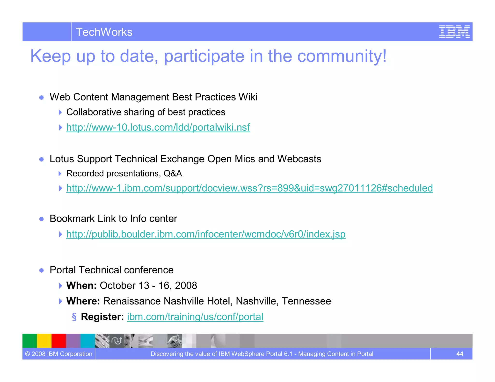 Managing Content In Portal Wcm