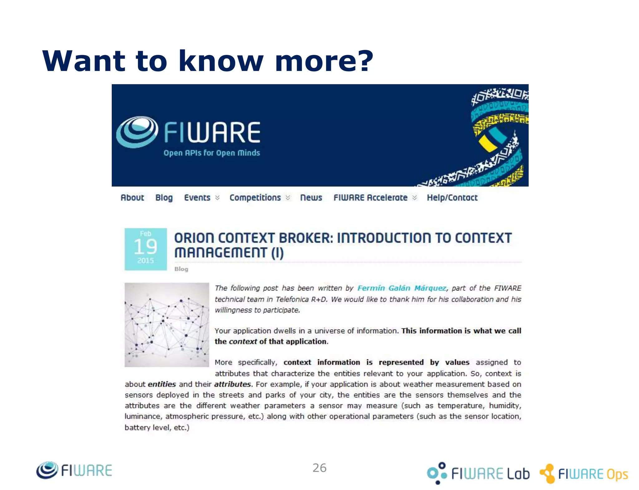 Want to know more?
26
 