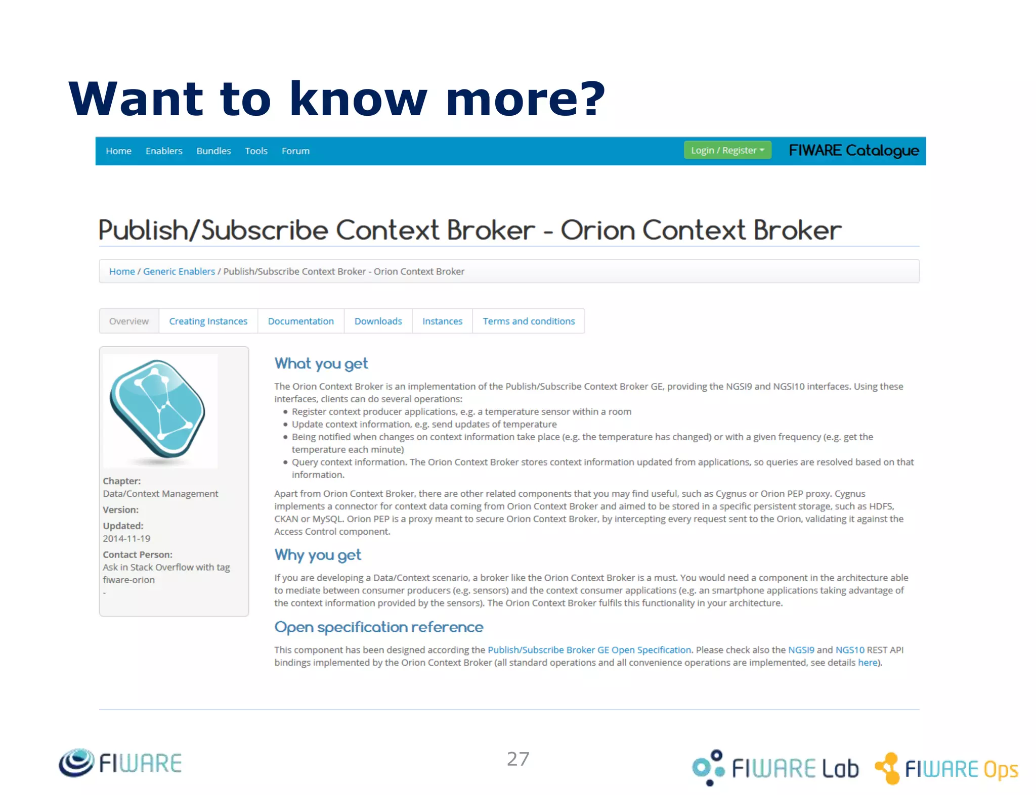 Want to know more?
27
 