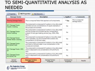 TO SEMI-QUANTITATIVE ANALYSIS AS
NEEDED
 