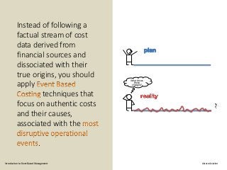 Instead of following a
factual stream of cost
data derived from
financial sources and
dissociated with their
true origins,...