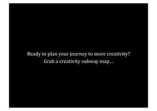 Ready to plan your journey to more creativity?
Grab a creativity subway map…
 