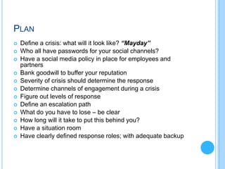 Preparing a social media crisis response plan | PDF