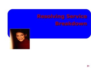 51
Resolving ServiceResolving Service
BreakdownBreakdown
 