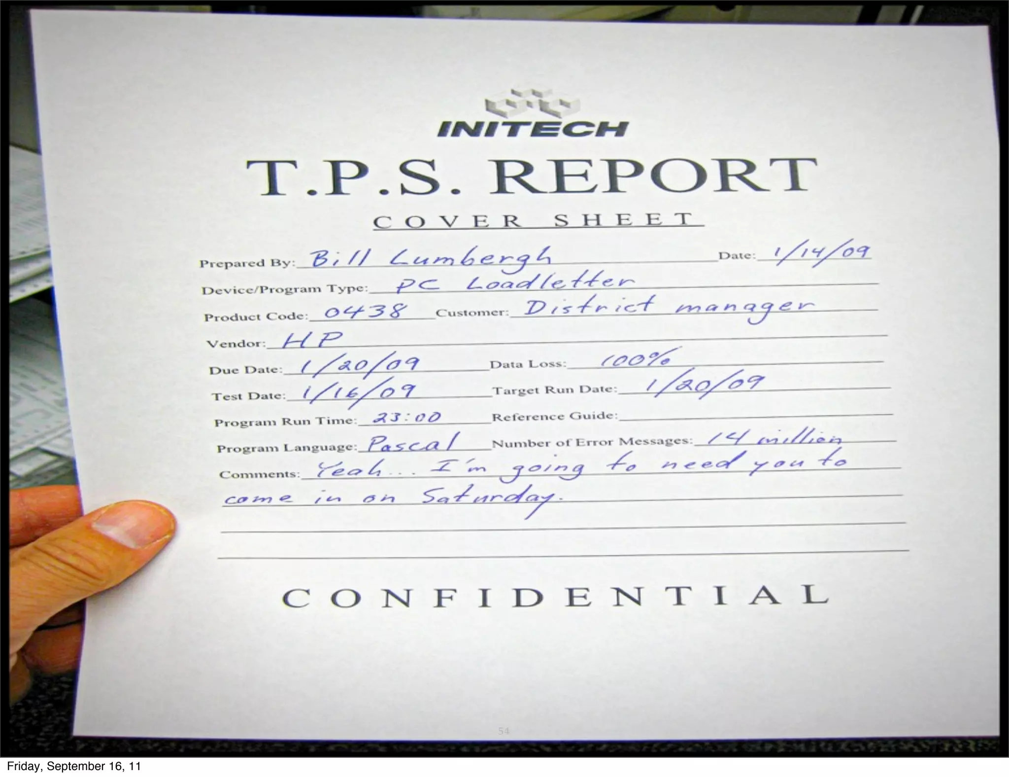 54 Friday, September 16, 11 