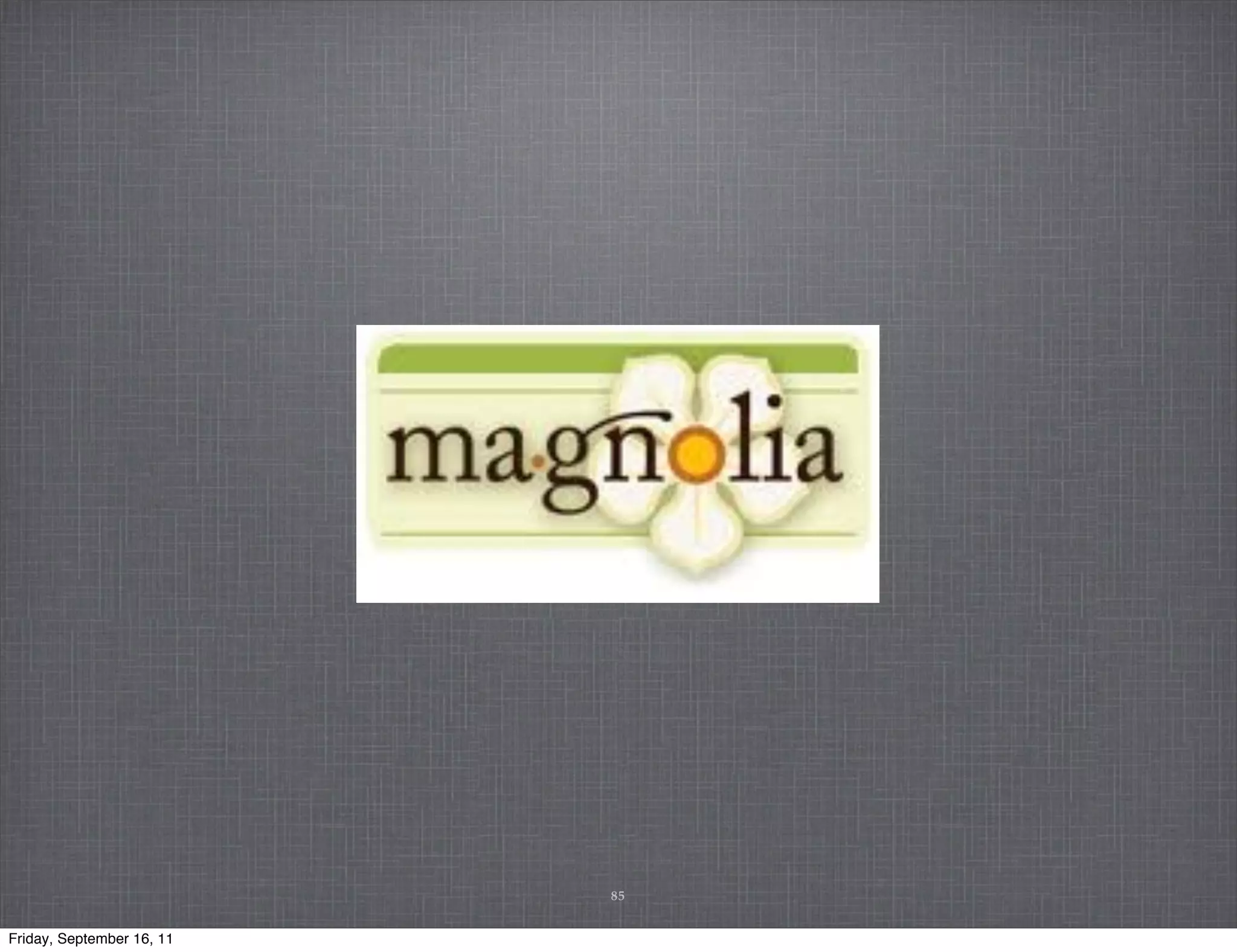 85 Friday, September 16, 11 