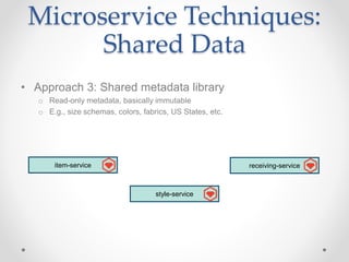 Managing Data in Microservices | PPTX
