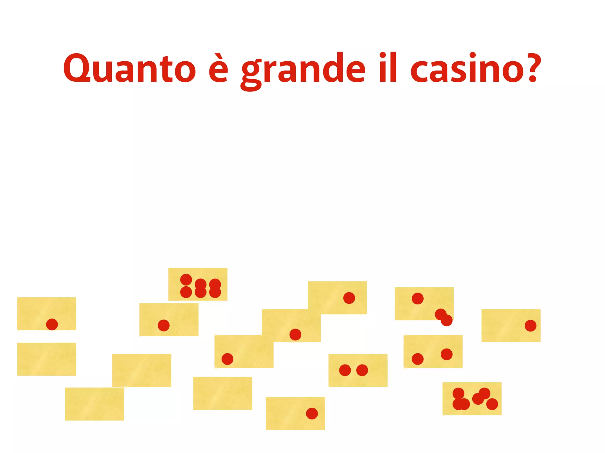 Quanto è grande il casino? 
 