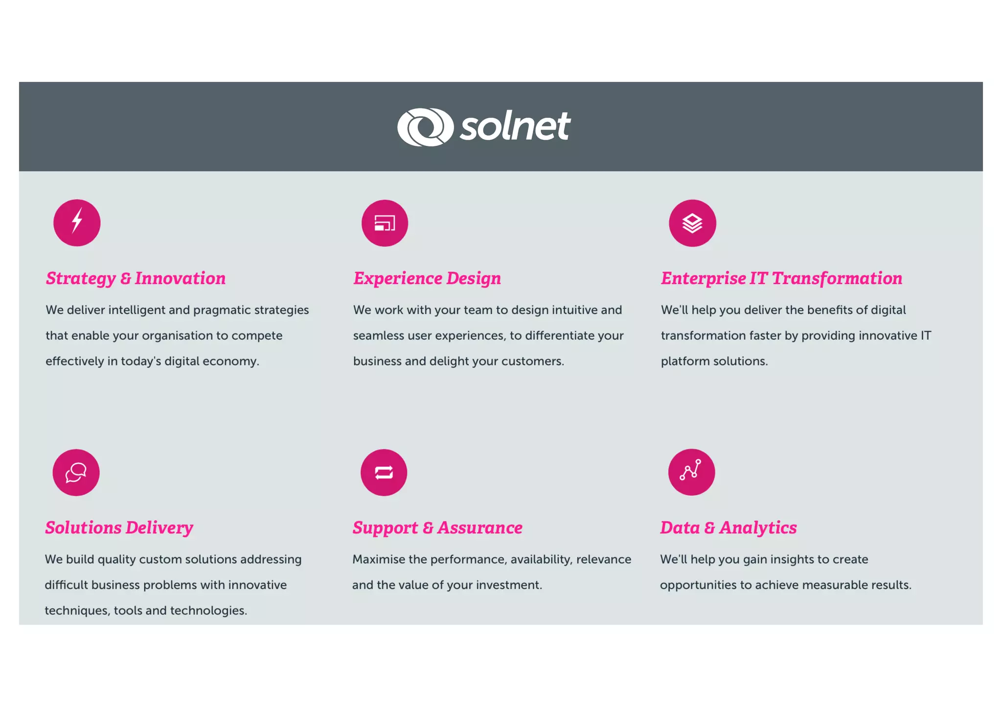 Strategy & Innovation
Experience Design
 