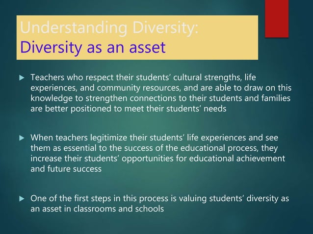 Managing Diversity in education classroom | PPT | Special Education ...
