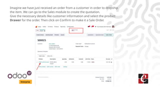 Managing Dropshipping in Odoo 17 Purchase Module | PPTX