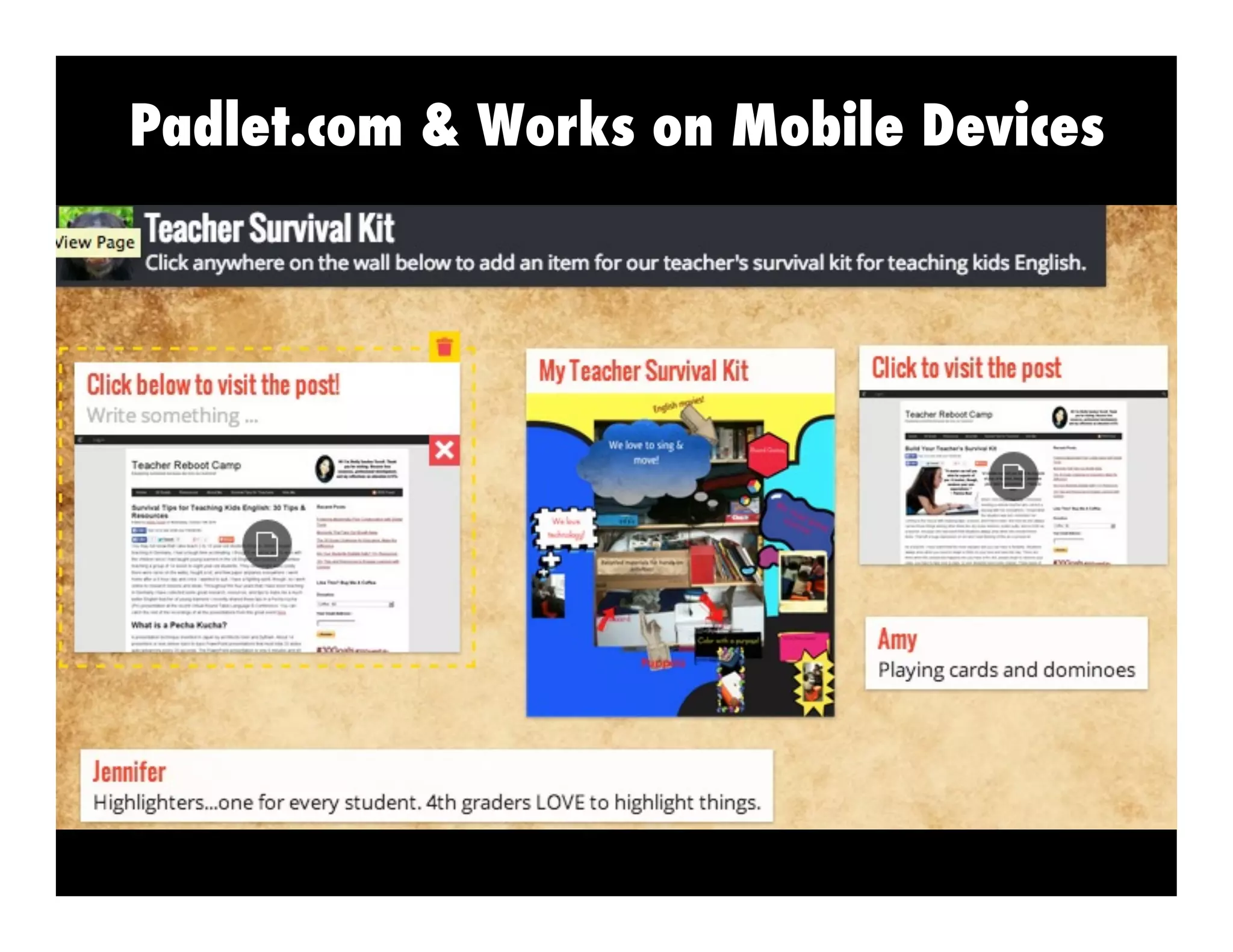 Padlet.com & Works on Mobile Devices

 
