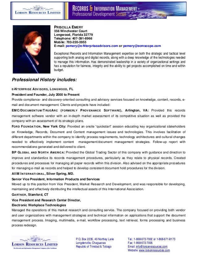 course outline developing and managing electronic records in corpor va form 2235