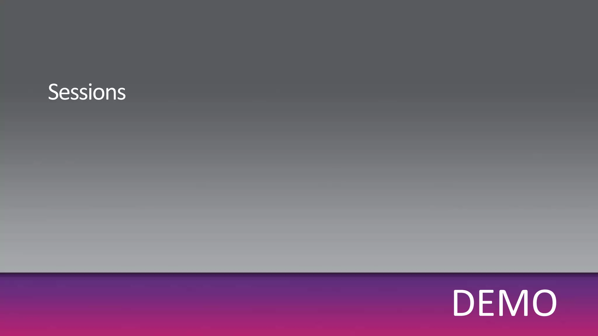 SessionsDEMO