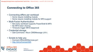 O365Engage17 - Managing exchange online using power shell, tips ...