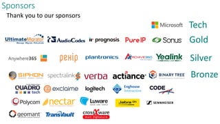 Our Gold Sponsors:
Sponsors
Gold
Silver
Bronze
Tech
 