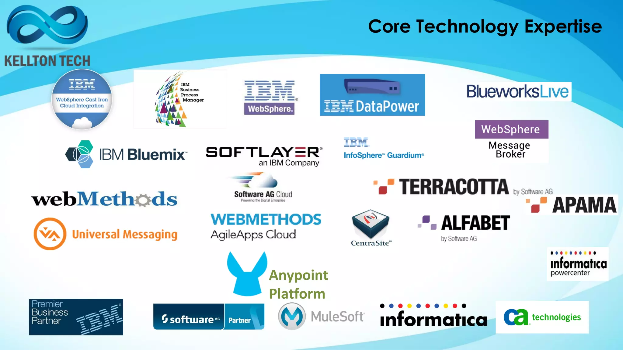 Core Technology Expertise
Anypoint
Platform
 