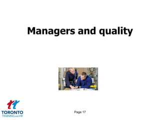 Page 15Managers v leaders-resilience 1 of 2Managers spend energy as they fight through tough realities; leaders generate energy by creating new realities. Managers control to avoid crisis; leaders thrive in the game-changing, mind-changing and system-changing potentiality of crisis.Managers become mired in have-to-dos, thereby depleting energy; leaders seek want-to-dos, thereby restoring energy.Managers try to manage time, to get more out of people; leaders seek to foster energy by investing more in people.