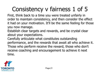 Page 19Managers and quality 2 of 2Avoiding frustrationsFailure to communicate clearly and clarify messagesInability to understand the concept of qualityLack of or poor training practicesLack of clearly identified and understood objectivesAvoid unrealistic, vague and confusing expectations