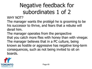 Page 47Appreciative inquiry and systems 2 of 2SYSTEMSSystems can’t provide satisfaction in domains that require a unique and personal human solutionA strength of systems and institutions is the ability to suppress the personal and commodify throughreplication Automated human functions affect relationships and our capacity to associate closely with others Systems are designed to make relationships instrumentalSystems do make an effort to compensate for their utilitarian nature