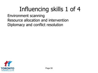 Page 56Career development 3 of 3WHAT SHOULD MANAGERS DO?Audit the retirement plans of people at or near retirement ageMaximize the contribution of those who will stay onMake accommodations, where possible, for the special physical needs of older workersConfront older people whose performance is marginal or poorTrain and develop people whose promotional opportunities are put on hold 