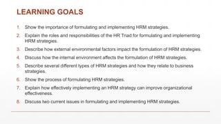 Managing Hr Chapter 2 Formulating And Implementing Hrm Strategies Pptx Managing Hr Chapter 2 Formulating And Implementing Hrm Strategies Pptx