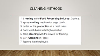 CLEANING METHODS
 
