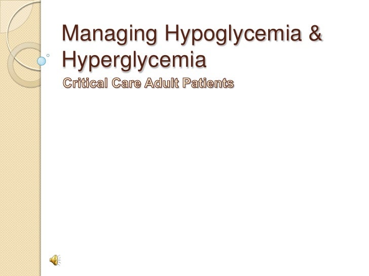Hypoglycemia Care Simple Steps To Prevent A Crisis - m89wun1