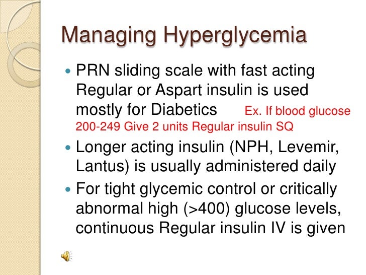 Managing Hypoglycemia & Hyperglycemia Critical Care