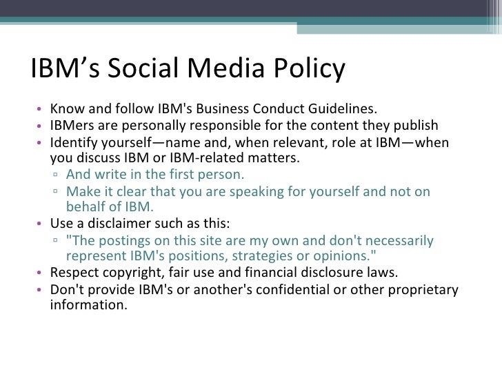 Managing Social Media in the Workplace