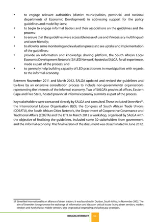 Engage Informally Local government practices and approaches towards the informal economy ...