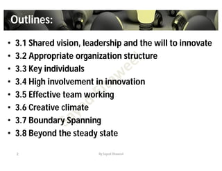 Managing innovation Ch3 | PDF