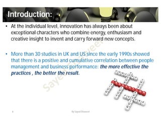 Managing innovation Ch3 | PDF