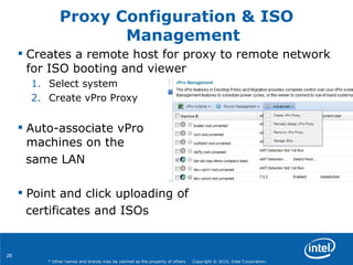 Vpro Machine Kaseya Connect 2012 - Managing Intel vPro With Kaseya | PPT