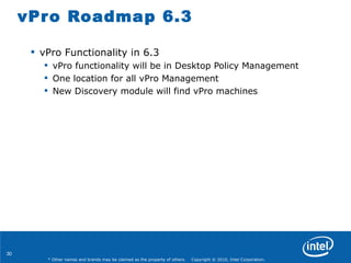 Vpro Machine Kaseya Connect 2012 - Managing Intel vPro With Kaseya | PPT