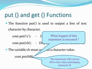 Managing I/O in c++ | PDF